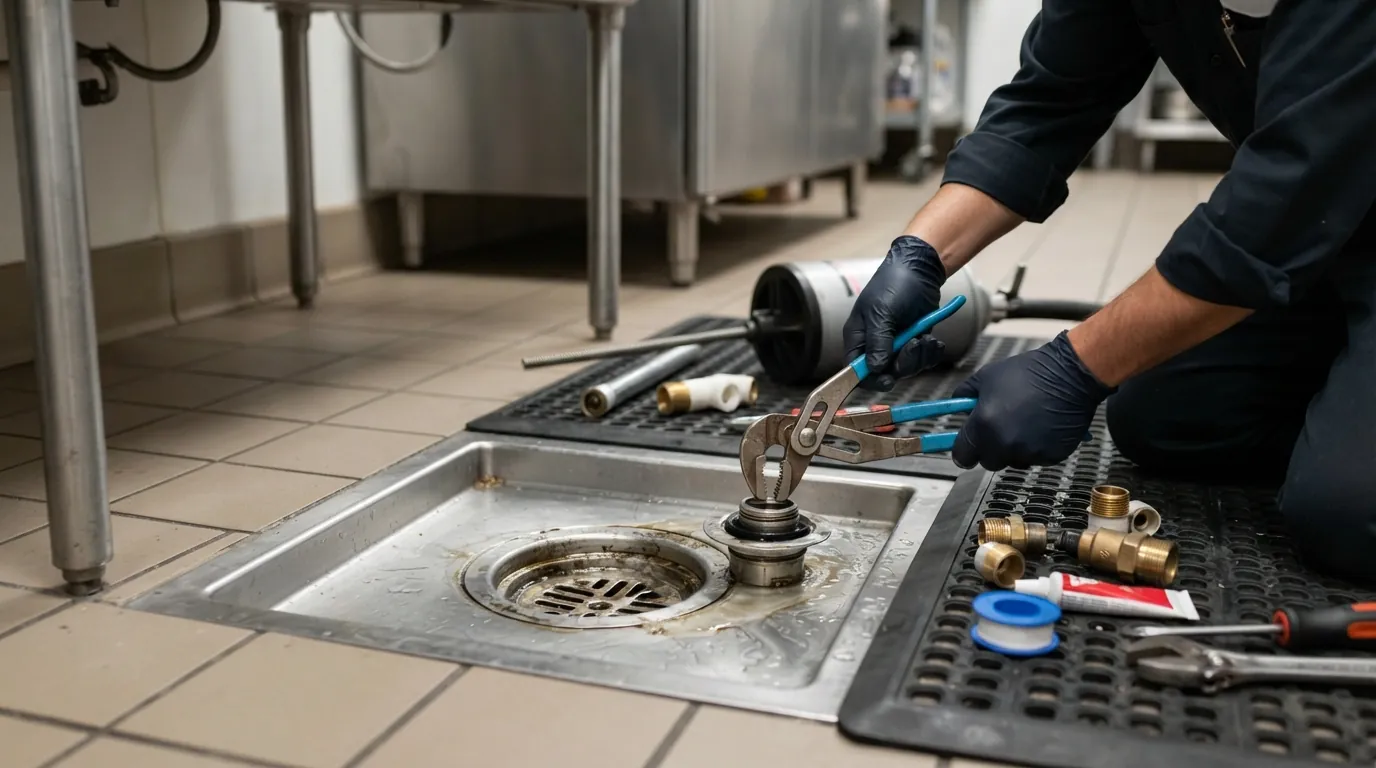Jetting a restaurant drain line in San Jose