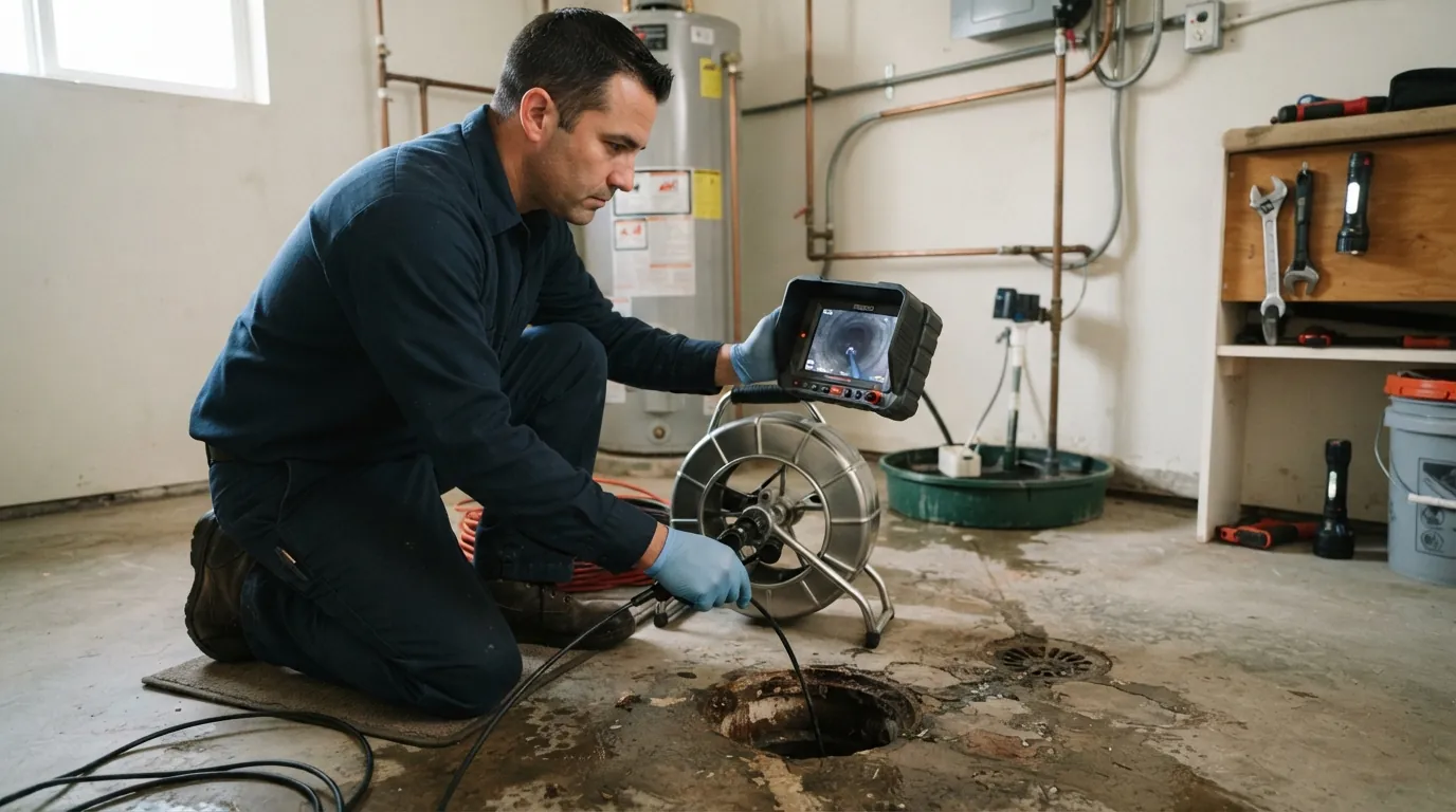 Sewer lateral compliance inspection at a San Jose home