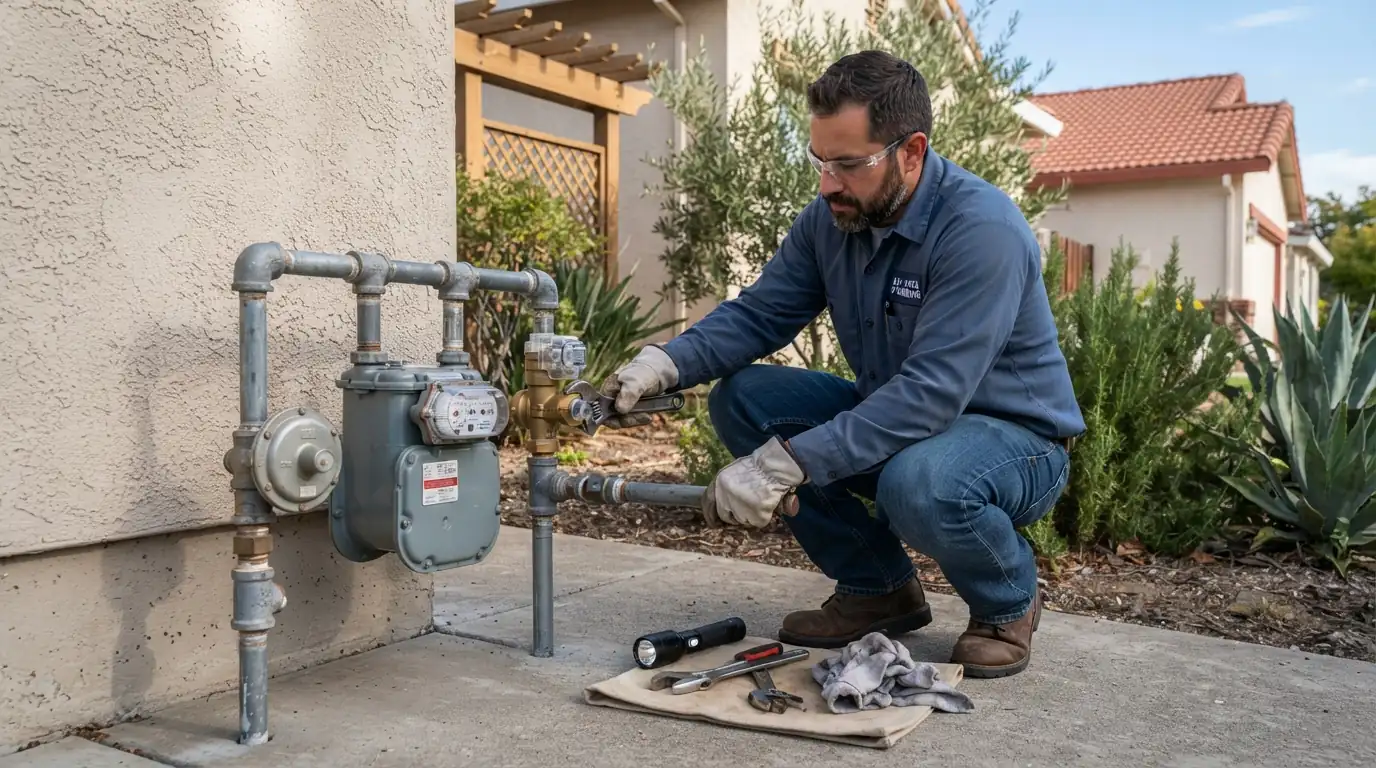 Seismic gas shutoff valve installed at a San Jose home