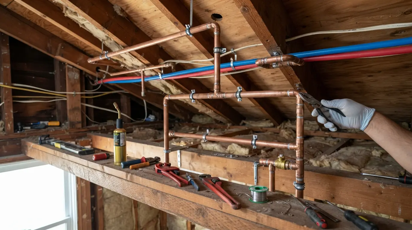 Small slab opening for a leak repair in a San Jose home