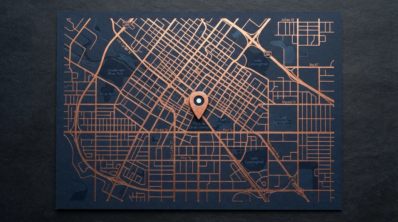 Map placeholder for the Perfect Tankless Plumbing service office in San Jose