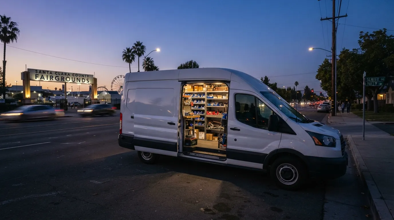 Service van ready for a San Jose plumbing call